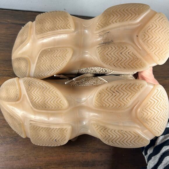 STEVE MADDEN Ganzo Maxima‎ Peach Embelished Chunky Sneakers Womans 9 - Picture 11 of 13